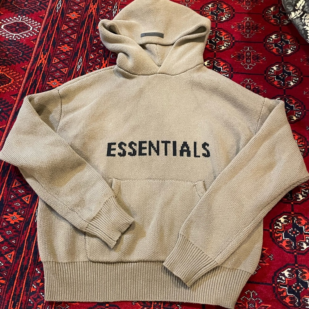 Essentials knit hoodie